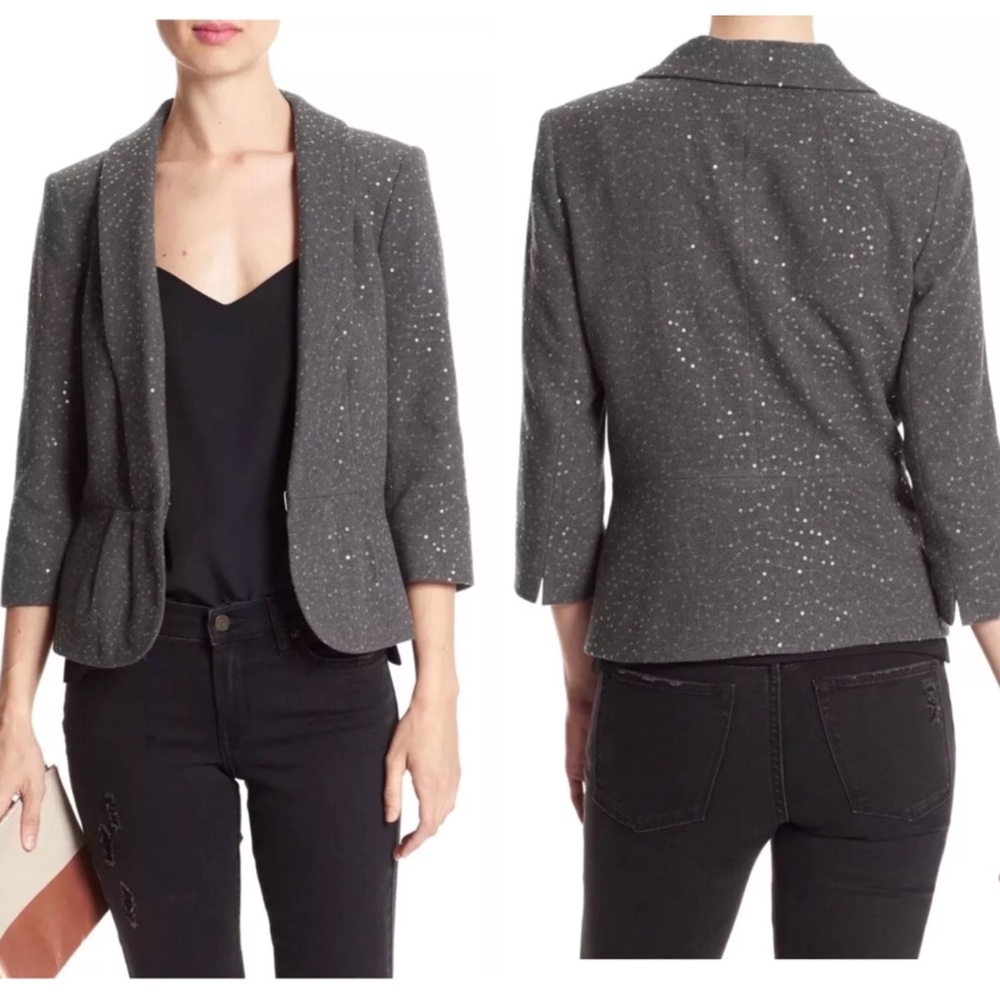 Banana Republic 3/4 Sleeve Sequin Blazer Jacket